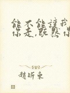 能不能让我陪着你走,既然你说留不住你歌词