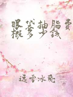 眼袋抽脂费用大概多少钱