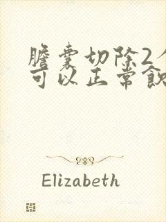 胆囊切除2个月可以正常饮食了吗