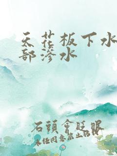 天花板下水管根部渗水