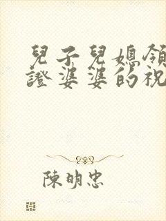 儿子儿媳领结婚证婆婆的祝福