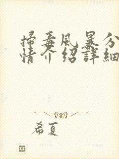 扫毒风暴分集剧情介绍详细版