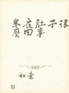 半夜肚子很疼怎么回事