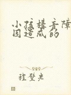 小孩构音障碍原因造成的