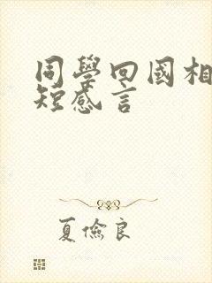 同学回国相聚简短感言