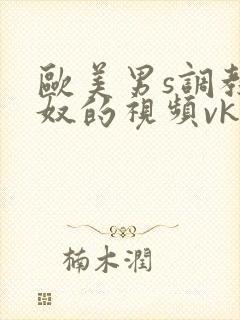 欧美男s调教舌奴的视频vk