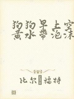 狗狗早上空腹吐黄水带泡沫