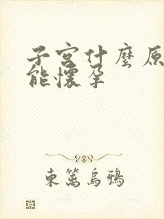 子宫什么原因不能怀孕