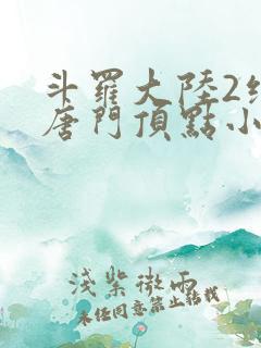 斗罗大陆2绝世唐门顶点小说网