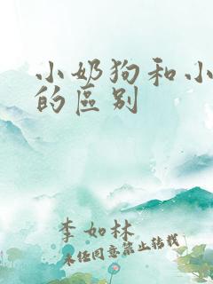 小奶狗和小狼狗的区别