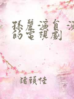 孙丽演员 演过的电视剧