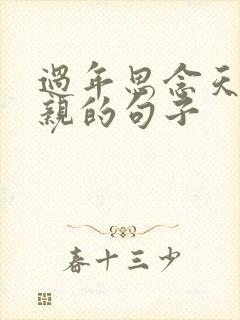 过年思念天堂父亲的句子