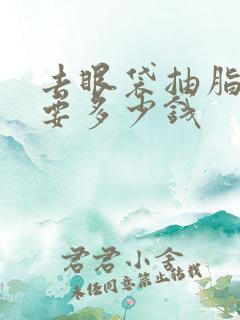 去眼袋抽脂手术要多少钱