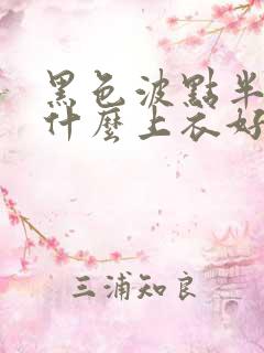 黑色波点半裙配什么上衣好看