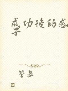 成功后的感悟句子