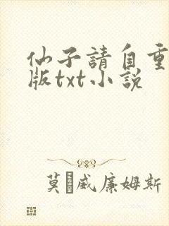 仙子请自重精校版txt小说