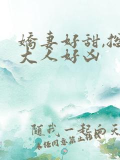 娇妻好甜,总裁大人好凶