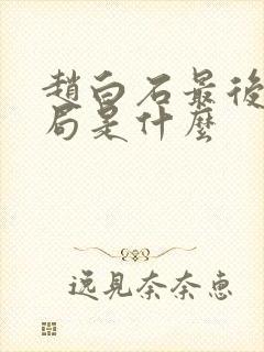 赵白石最后的结局是什么