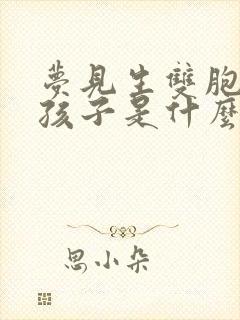 梦见生双胞胎男孩子是什么征兆