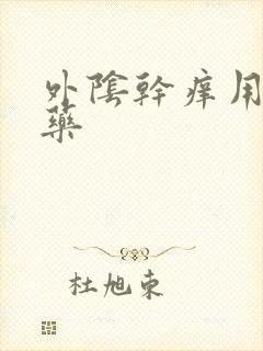 外阴干痒用什么药