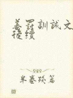 姜罚训诫文妃子后续