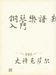 钢琴乐谱 新手入门