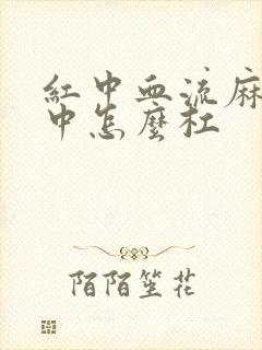 红中血流麻将红中怎么杠