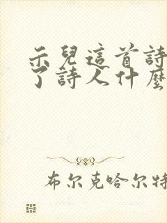 示儿这首诗表达了诗人什么的情感