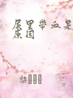 屎里带血是什么原因