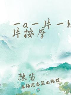 一a一片一级一片按摩