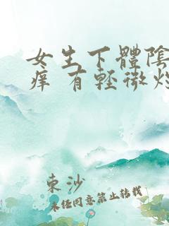 女生下体阴部瘙痒 有轻微灼痛感