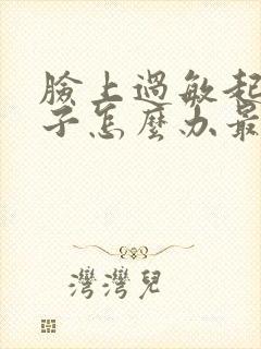 脸上过敏起红疹子怎么办最有效