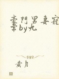 豪门男妻宠婚日常by九