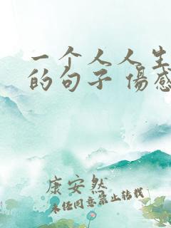 一个人人生感悟的句子 伤感