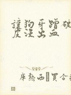 让狗牙蹭破一点皮没出血