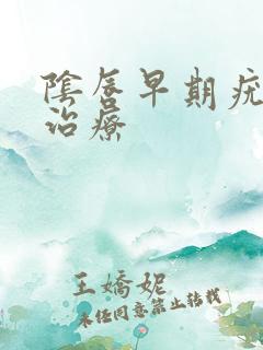 阴唇早期疣湿的治疗