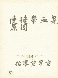 便后带血是什么原因