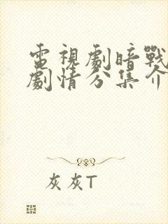 电视剧暗战风云剧情分集介绍