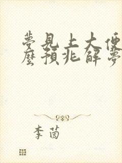 梦见上大便是什么预兆解梦