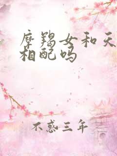 摩羯女和天秤男相配吗