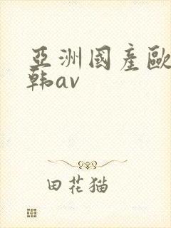 亚洲国产欧美日韩av