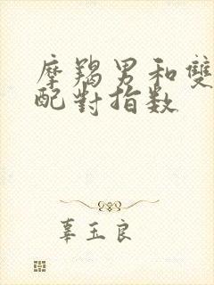 摩羯男和双子女配对指数