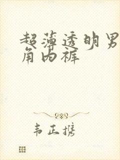 超薄透明男士三角内裤