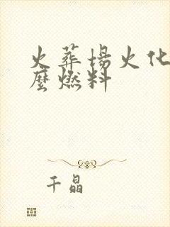 火葬场火化用什么燃料