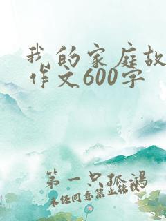 我的家庭故事的作文600字
