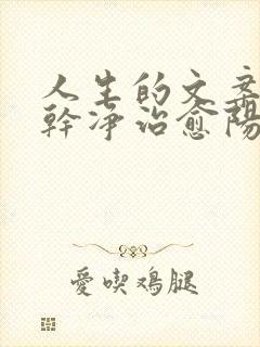 人生的文案短句干净治愈阳光