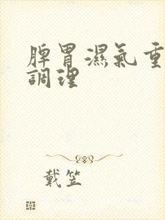 脾胃湿气重怎样调理