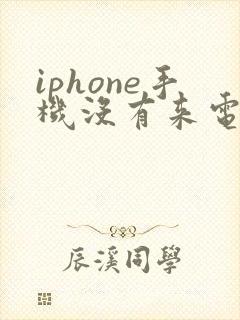 iphone手机没有来电声音怎么回事