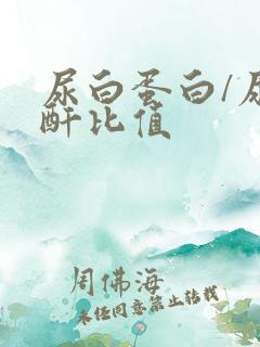 尿白蛋白/尿肌酐比值