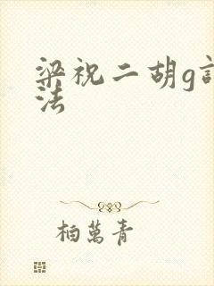 梁祝二胡g调指法